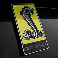 shelby gt350 front splitter letter decal overlay vinyl emblem logo